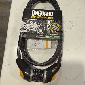 Black and Yellow Akita Cable Lock